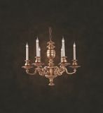 6 Lights Copper Chandelier