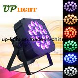 Stage New 18PCS 18W Rgbwauv 6in1 Flat LED PAR Light