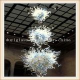 White Blown Glass Pendant Chandelier for Decoration