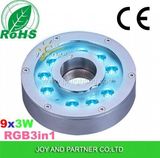 Multicolor Stainless Steel Underwater LED Fountain Light (JP94196)