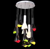 Colourful Glass Room Pendant Light Modern (MD4020R-12)