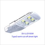 100W IP66 LED Outdoor Street Light with 5-Year-Warranty (Semi-cutoff)