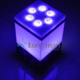 9PCS 14W Rgbawuv 6in1 LED Rechargeable Light for Night-Club