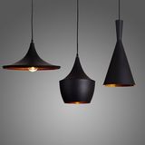 Tom Dixon Beat Black Iron Vintage Industrial Pendant Lighting