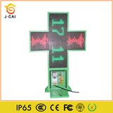 Outdoor Text Graphics Cross Sign LED Pharmacy Display