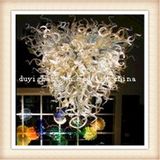 Silver Blown Glass Chandelier for Hotel Decoration