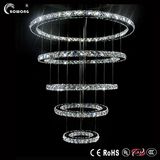 2015 Luxury Ring Long Stair Crystal Chandelier