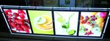 Window Display Double Side Crystal Acrylic Fruit Menu LED Light Box (CDH03-A4PX4)