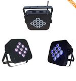 9X15W Wireless DMX Battery Power LED Flat PAR Light