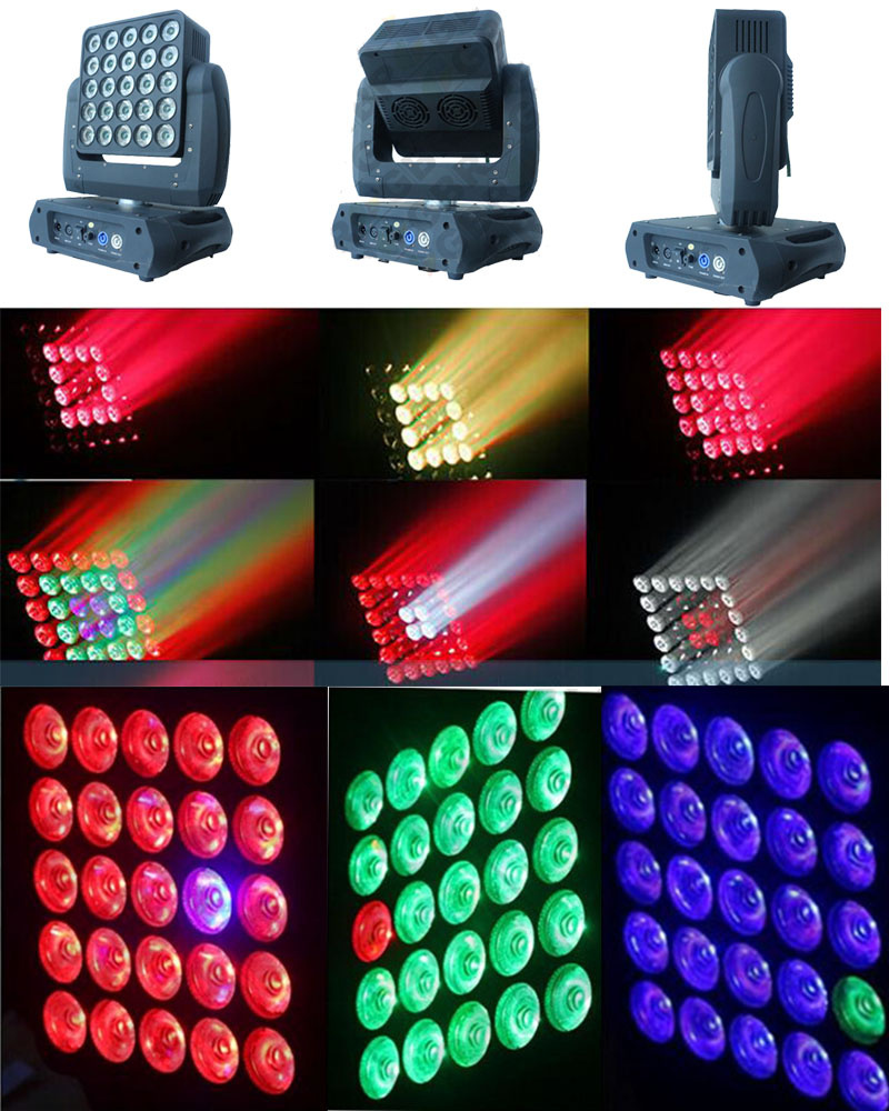 New Hot Sale 25PCS 10W LED Moving Head Matrix