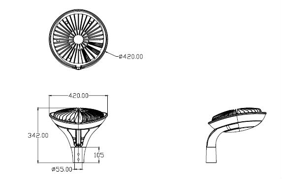 Solar High Quality LED Street Light with 100W