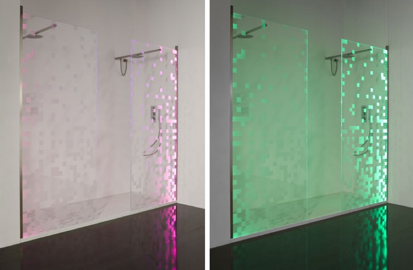 The Stylish LED Shower Doors Make You Enjoy Home Spa