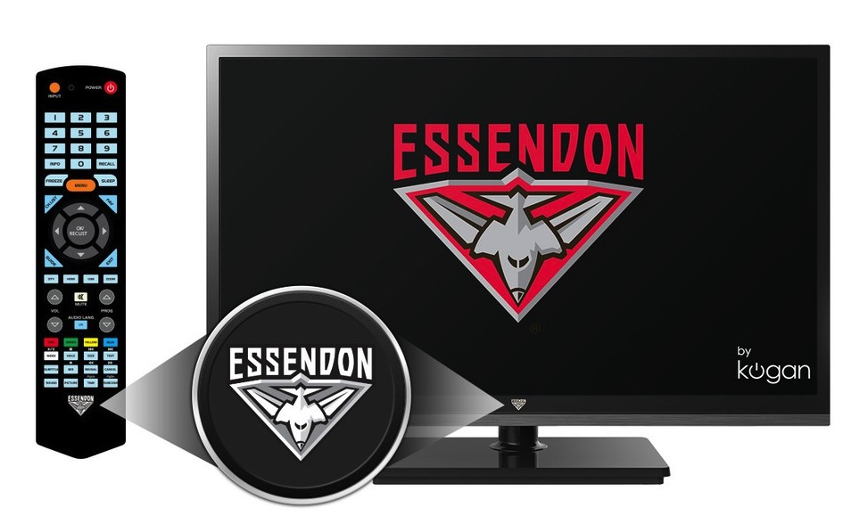 Kogan's limited edition Essendon Football Club TV