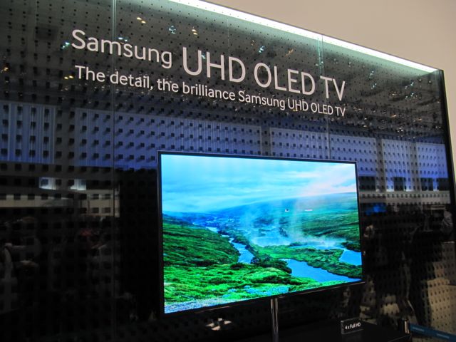 The Samsung prototype ultra high definition OLED TV