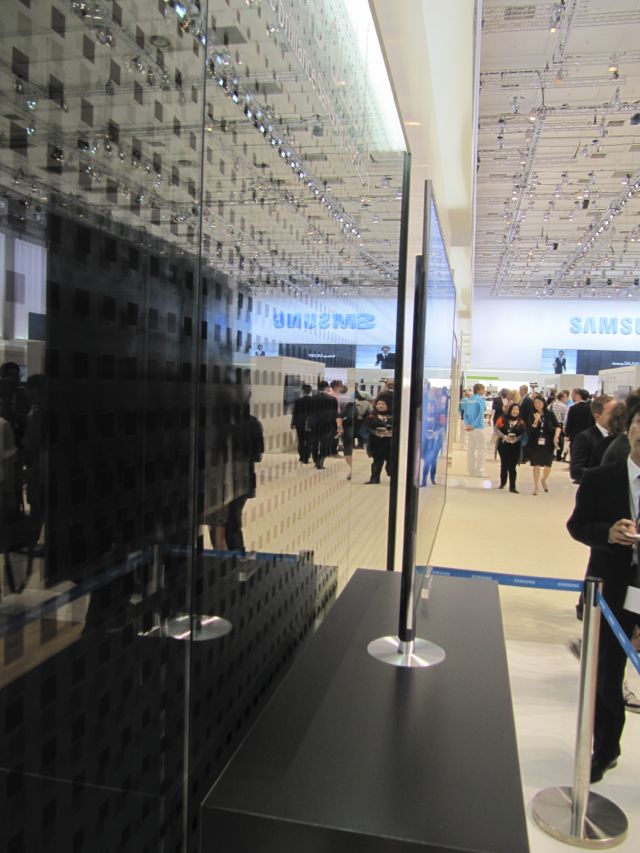 The Samsung ultra high definition OLED is wafer thin